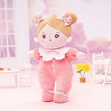 OUOZZZ Pink Soft Rag Doll 10" 25cm Machine Washable Safe Baby Doll view 7
