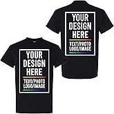 MAYATX Custom T-Shirt with Image & Text | Design Your Own Unisex Tshirt | Unisex Cotton Tee for Men & Women