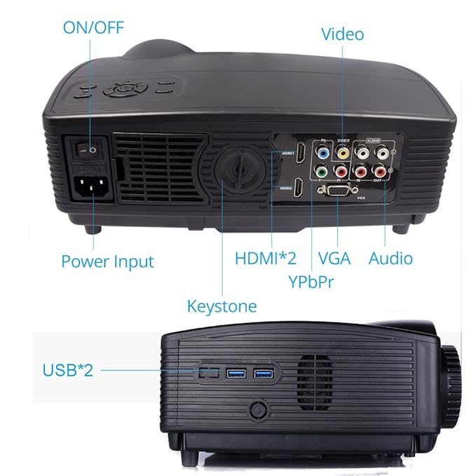 Seelumen PJW100 - Proyector) Full HD 1080P, 3200 Lúmenes, LED, LCD ...