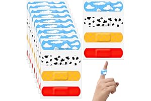 ZXVSKR 200 Pcs Cartoon Toy Bandage, Waterproof Breathable Toy Party Theme Adhesive Bandages for Kids Boys Adults Family Protection Care Cuts Scrapes (White Cloud)