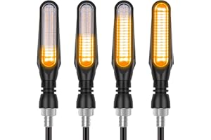 Kinstecks 4PCS Motorcycle Indicators Flowing Turn Signal Lights Motorbike Turning Indicators 12V 36LED for Motorcycle Motorbi