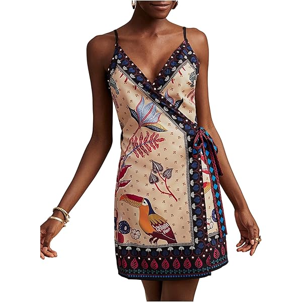 beaded blue mini dress Moorey Beaded Mini Dress