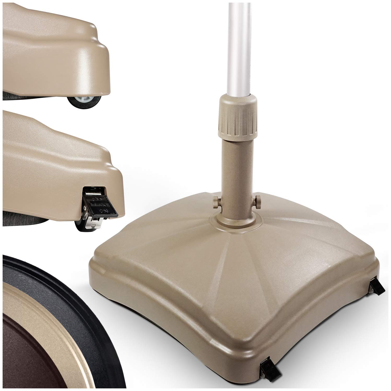 Amazon.com : Shademobile Outdoor Umbrella Stand w/ Easy Rolling Base
