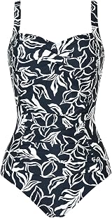 WIN.MAX One Piece Swimsuit Tummy Control Ruched Padded Plus Size UK18 view 5