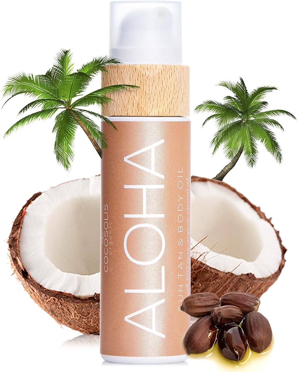 COCOSOLIS Aloha Tanning Accelerator Oil Body Lotion Vitamin E Cocoa Butter