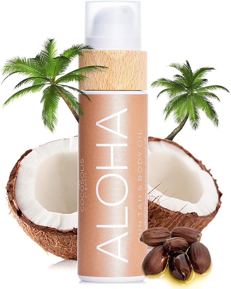 COCOSOLIS Aloha Tanning Accelerator Oil Body Lotion Vitamin E Cocoa Butter