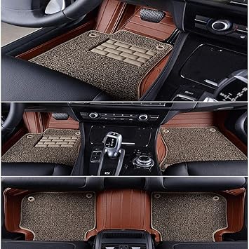 Amazon Co Jp 車のフルカバーフロアマット 高級xpeレザー防水車両床カーペットカスタムフィットの二重層 02 スポーツ アウトドア