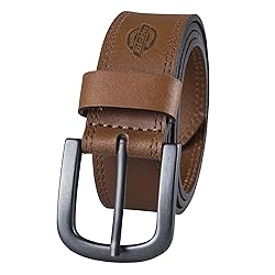 Dickies Men's Casual Leather Belt, Tan, 32