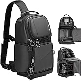 TARION Waterproof Camera Sling Bag Backpack - DSLR Sling Camera Bag for Photographers, Cross body Sling Bag with Raincover Tr