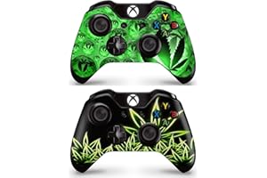 GIZMOZ N GADGETZ GNG 2 x Weed Controller Skins Compatible with Xbox One Full Wrap Vinyl Sticker