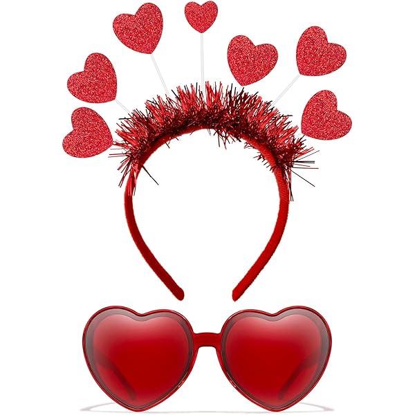 アイドル HEART BANDANA Amazon.com: ChristmaxStore Valentine Heart Headband and