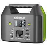 EnginStar Portable Power Station, 150W 155Wh Power Bank with 110V AC Outlet, 6 Outputs External Battery Pack Portable Backup Battery Laptop Charger with LED Light for Home Camping