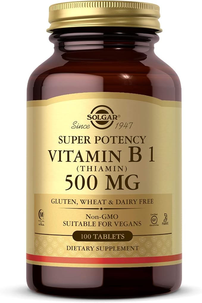 Solgar Vitamin B1 (Thiamin) 500 mg, 100
