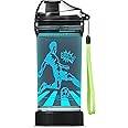 Lightzz Soccer Water Bottle with 3D Glowing Light Up, 14 OZ Tritan BPA Free Kids Water Bottle, Creative Ideal Travel Soccer Cup Gift for Boys 8-12 Child Holiday Camping Picnic