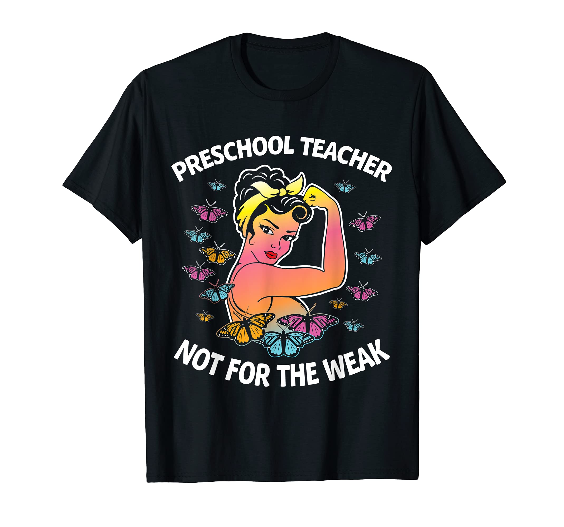 Preschool Teacher Butterfly Proud Coworker Saying T-Shirt