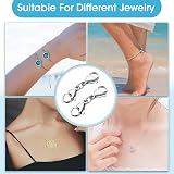 ASTER 4 Silver Double Lobster Clasps Mini Snap Hooks for DIY Jewelry view 3