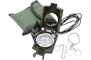COVVY Compass,Outdoor Military Waterproof Lens Sighting Scout Compass,High Precision Directional Compass Hiking with Survival