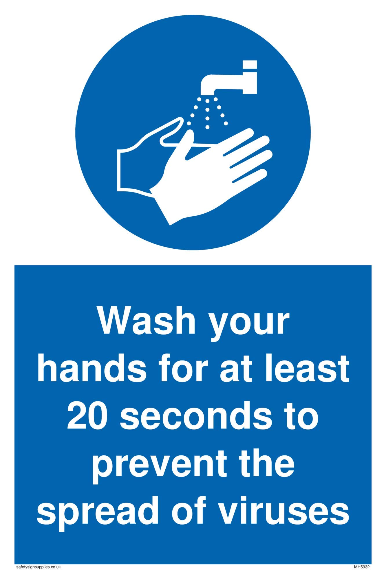 Viking Signs Please use hand sanitiser sign - Plastic Semi-rigid 1mm