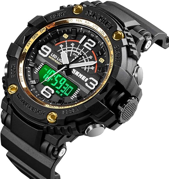 Reloj Deportivo Militar para Hombres Reloj de Pulsera Digital