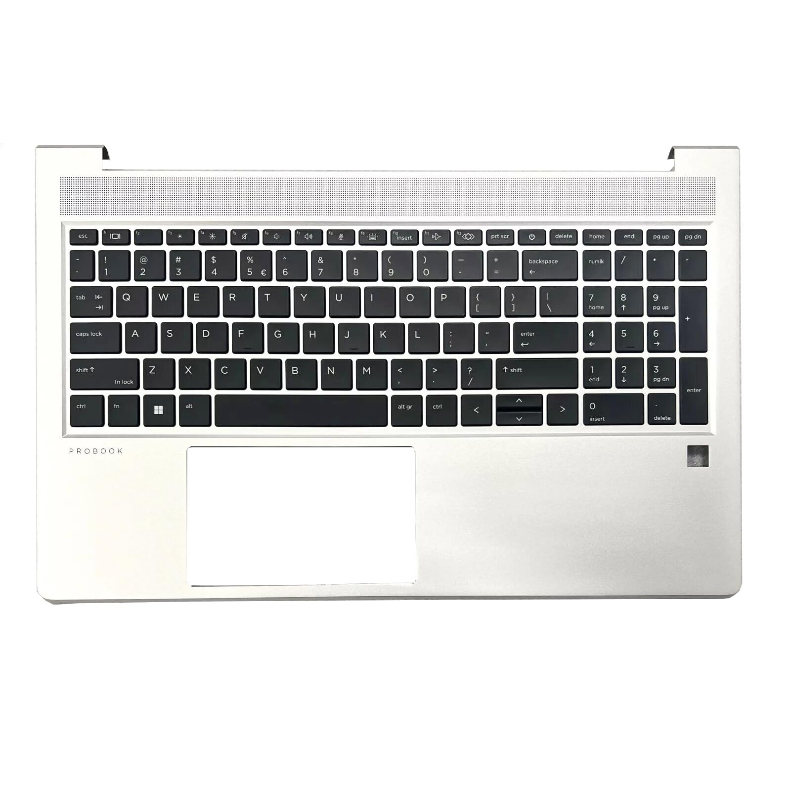Photo 1 of Wzqrps New Replacement for HP Probook 450 G10 455 G10 Laptop Upper Case Palmrest Backlit Keyboard Assembly Part N43874-001 N43875-001 4BX8TTATP80 Silver (Probook 450 455 G10 Backlit Keyboard)