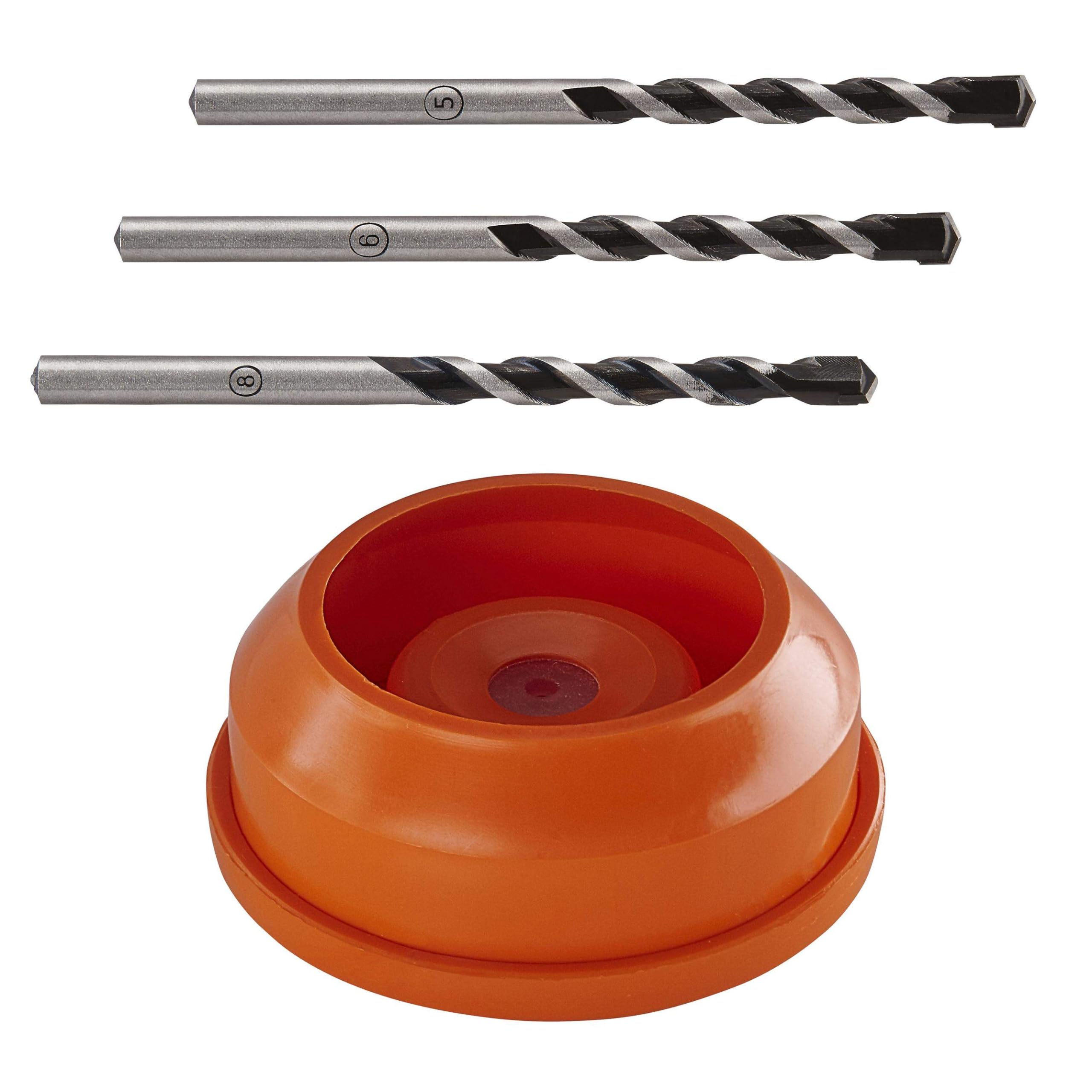 wolfcraft "Professional" Concrete Drill Bit Set, tungsten carbide tipped, 4 pcs. I 8640000 I For drilling into concrete, artificial stone and natural stone with minimal dust — image 1