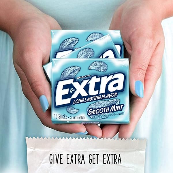 EXTRA SMOOTH MINT SUGARFREE GUM, SINGLE PACK