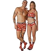 Cloundies Couple Matching Underwear With Socks, Gift ideas for Valentine’s Day, Christmas Day, Anniversary, (SOLD SEPERATELY)