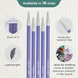 KnitPro Zing Double Pointed Needles 6 in 4.50mm KNITPRO view 3