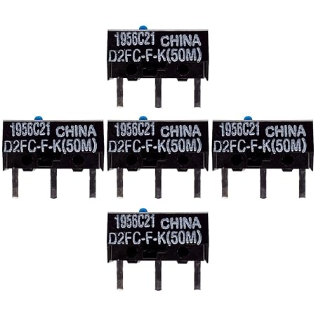 IT-Services Irro 5X D2FC-F-K(50M) Mikroschalter Reparatur-Satz/Repair-Kit passend für Mäuse von Logitech, Razer, Roccat, Stee