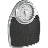 Thinner by Conair Scale for Body Weight, Analog Bathroom Scale in Black