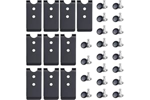 10 Pieces Holster Sheath Clip Buckle Clip Metal Spring Buckle Double Holes Belt Clip with 10 Pairs Rivets for Belt Bag Leathe
