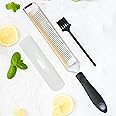 DESIGNED BY CHEFS ~ Premium Lemon Zester Grater With Perfectly Angled Teeth ~ Ideal for Citrus, Parmesan Cheese, Garlic, Vegetables and Fruits
