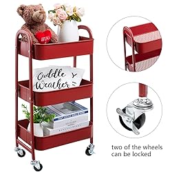 AGTEK Makeup Cart, Movable Rolling Organizer