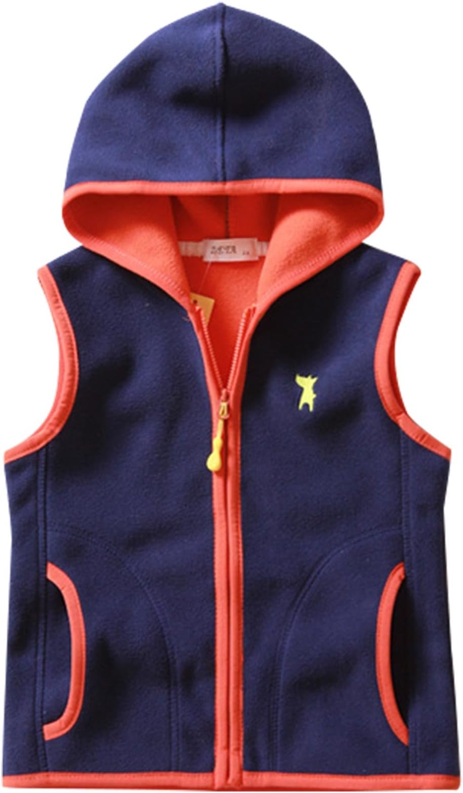 ZETA DIKESGirls Fleece Vest Warm Winter Sleeveless Jacket Zipper Up Waistcoat 2-8T