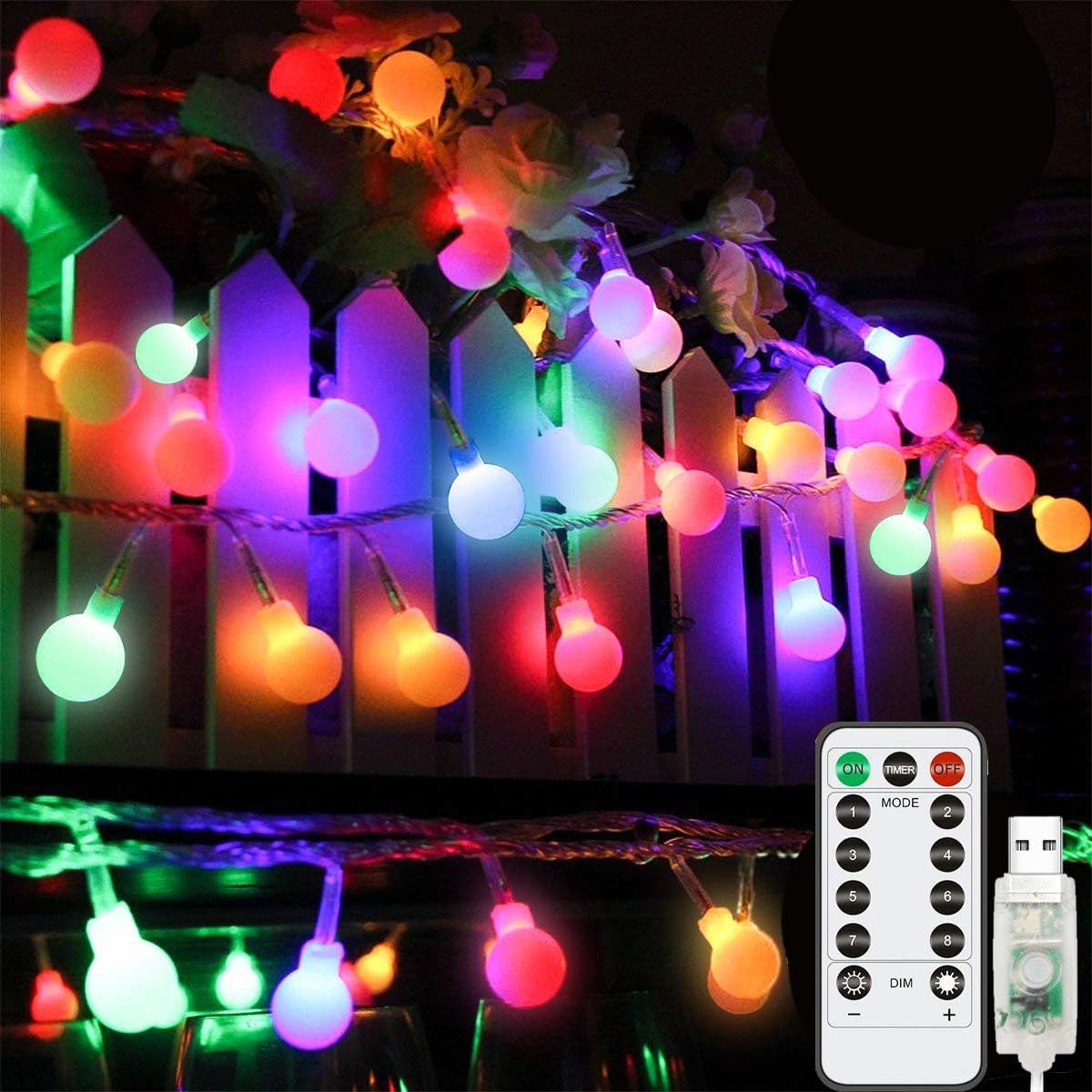 interior 100 led enchufe usb dormitorio