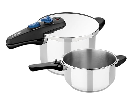 title=Monix- VELOCE, Set di 2 pentole a pressione, per cottura rapida, 4 + 6 l