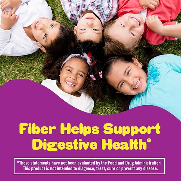 L’IL CRITTERS FIBER DAILY GUMMY SUPPLEMENT FOR KIDS, FOR DIGESTIVE SUPPORT, BERRY AND LEMON FLAVORS, 90 GUMMIES