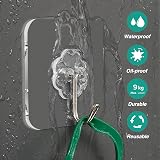 JelKen Self Adhesive Hooks 12 Pack Heavy Duty Door Wall Hangers 22 lb view 4
