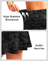 Soothfeel Women's Swim Skirt with Pocket High