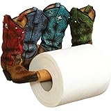 Smart LivingCompany Cowboy Boots Toilet Paper Holder, Multi Colour
