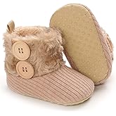 COSANKIM Newborn Baby Girls Boys Boots Soft Anti-Slip Sole Warm Winter Snow Booties Toddler Infant Prewalker Shoes