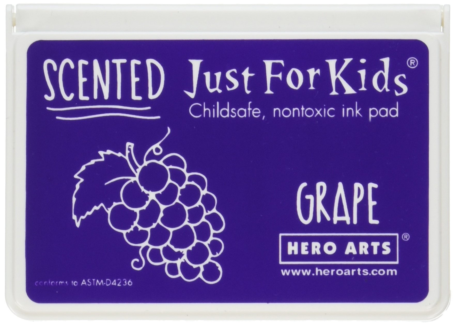 Hero Arts Kids Scented Inkpad Grape, Acrylic, Multicoloured, 0.45 x 2.4 x 3.65 cm