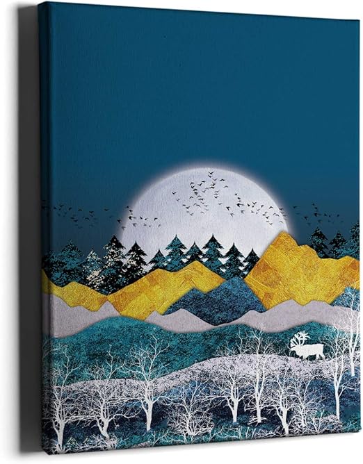 Amazon.com: Mountain Canvas Prints, Landscape Home Decor Wall Art