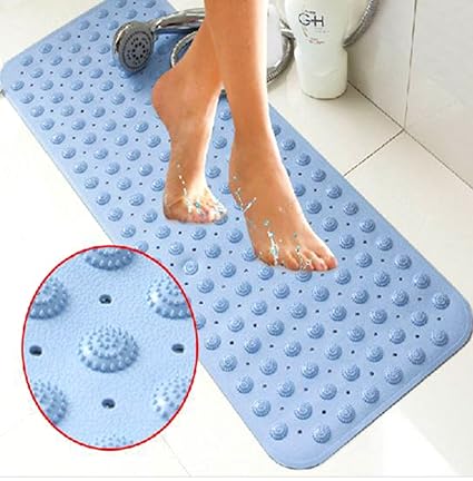 DI GRAZIA Non-Slip Bathroom PVC Carpet with Sucker (40 x 100 Cm)