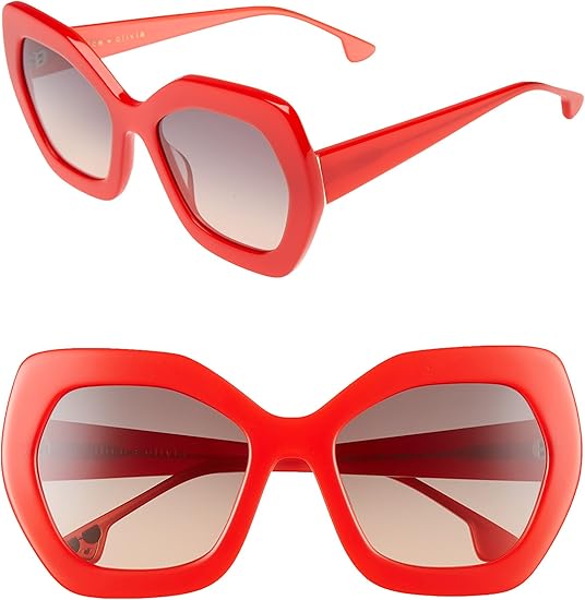 Amazon アリス アンド オリビア アクセサリー サングラス アイウェア Alice Olivia Dinah 55mm Butterfly Sung Poppy 並行輸入品 服 ファッション小物 通販