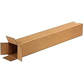BOX USA Tall Corrugated Boxes - 4" X 4" X 48" Long, Kraft, Pack Of 25 (200#/ECT-32) - View #8