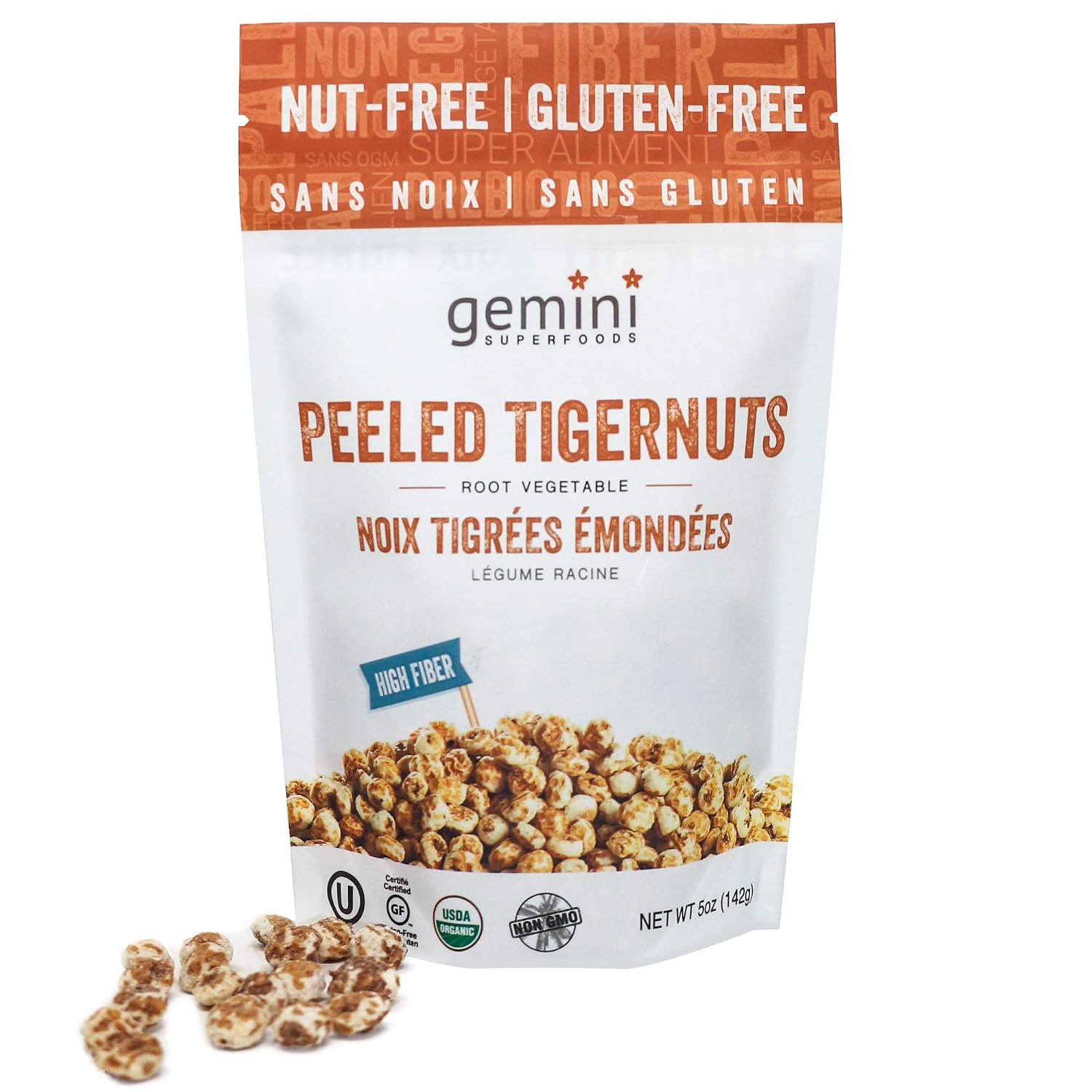 TigerNut Raw Snack, Peeled-image