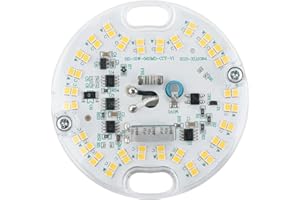 HAOLEDI 3.23'' LED Ceiling Fan Light retrofit kit,Ceiling Light Replacement Board PCB 15w 1800LM Dimmable (1-Pack White 5000K)
