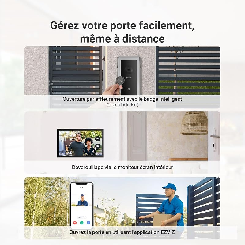Visiophone Connecté WiFi, Interphone Filaire CP5