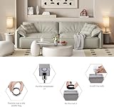 Aooshine Touch Bedside Lamps Set of 2 with USB-C A+ Charging Ports view 7